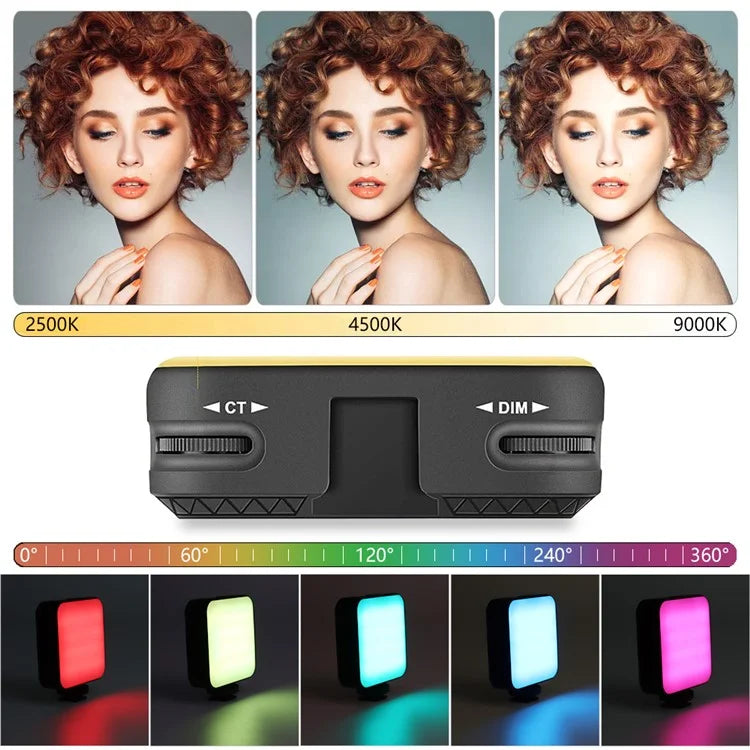 VLOGLITE W64RGB 20 Modes Live Broadcast Dimmable RGB LED Pocket Fill Light