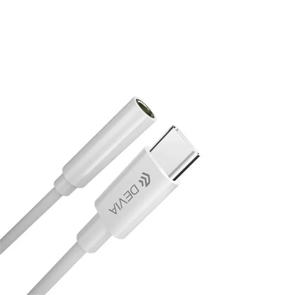 DEVIA Type-C Male to 3.5mm AUX Female Headphone Jack Adapter Cable Converter