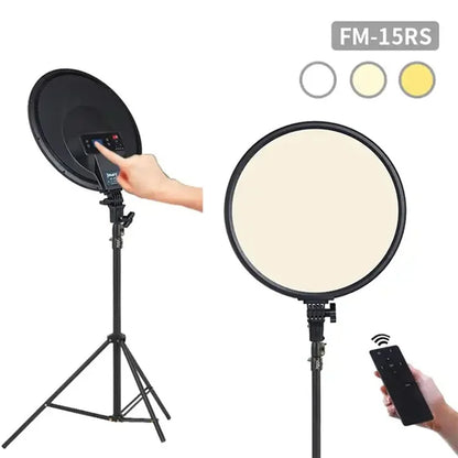 JMARY FM-15RS 15-inch 40W Adjustable Portrait Light Studio LED Round Fill Light