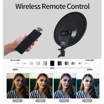 JMARY FM-15RS 15-inch 40W Adjustable Portrait Light Studio LED Round Fill Light