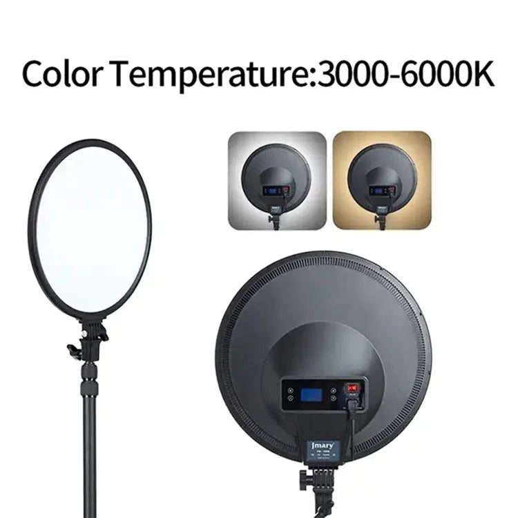 JMARY FM-15RS 15-inch 40W Adjustable Portrait Light Studio LED Round Fill Light