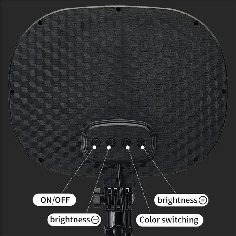 JMARY FM-58R Photography Fill Light 180-Degree Rotatable 9-inch LED Light for Live Streaming