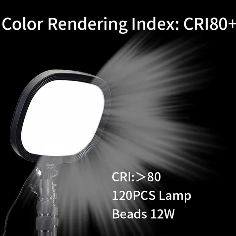 JMARY FM-58R Photography Fill Light 180-Degree Rotatable 9-inch LED Light for Live Streaming