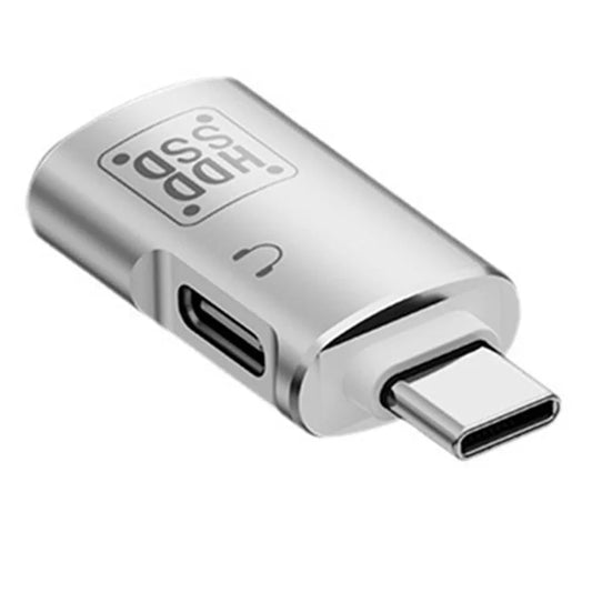 JS-109 Type-C OTG Adapter for Digital Headset and U-Disk, USB-C to Type-C / USB 3.0 Converter