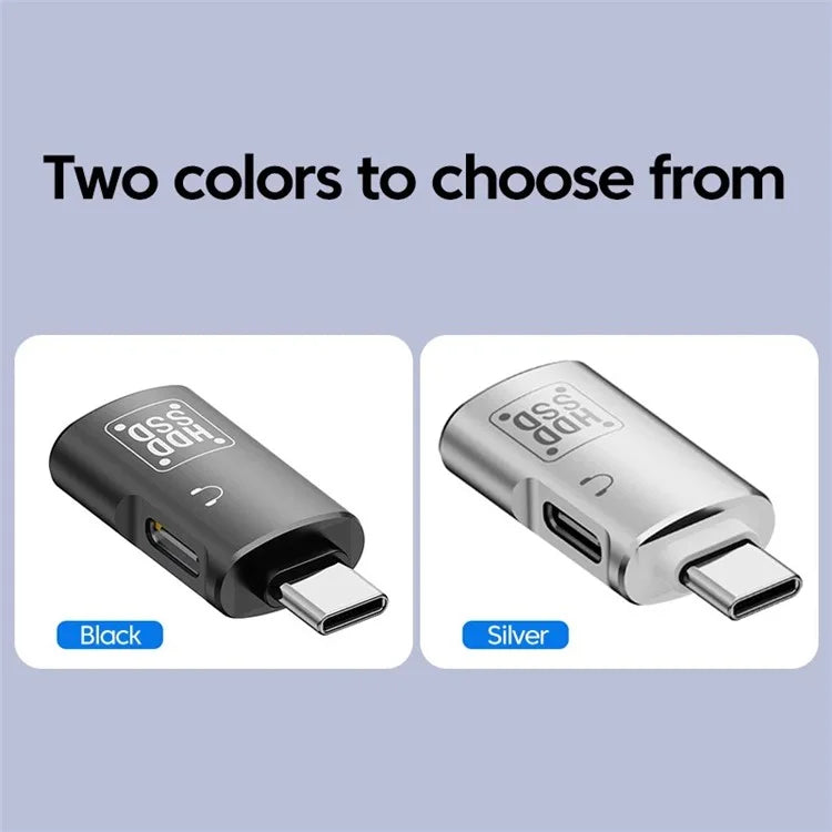 JS-109 Type-C OTG Adapter for Digital Headset and U-Disk, USB-C to Type-C / USB 3.0 Converter