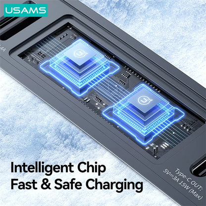 USAMS US-SJ649 For Tesla 3 / Y 60W Car Central Control Charging Hub