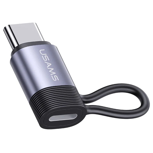 USAMS US-SJ677 AU17 PD 30W Charging Adapter Type-C Male to iOS Female Converter