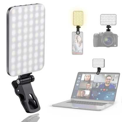 Rechargeable 60-LED Dimmable Fill Light for Mobile Phone / Camera / Computer