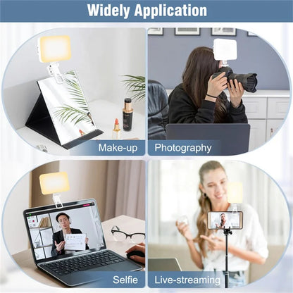 Rechargeable 60-LED Dimmable Fill Light for Mobile Phone  /  Camera  /  ComputerWhite