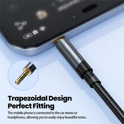 TOOCKI TQ-X41 2m Y Splitter Stereo Audio Adapter Cable 3.5mm Jack to 2RCA Male Cord
