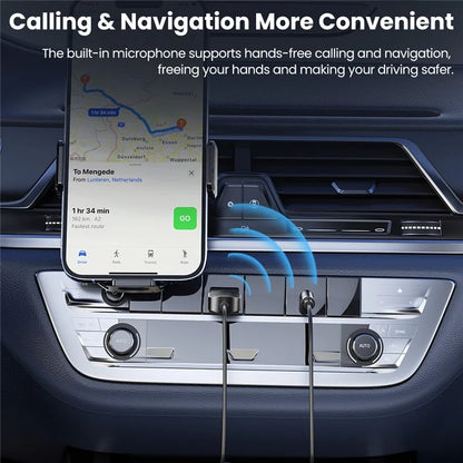 TOOCKI TQ-BT01 Car Bluetooth 5.0 Adapter Aux USB to 3.5mm Input Receiver