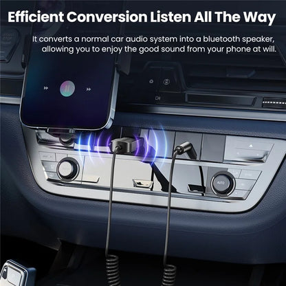 TOOCKI TQ-BT01 Car Bluetooth 5.0 Adapter Aux USB to 3.5mm Input Receiver