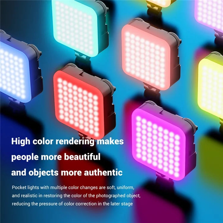 A16 Magnetic RGB Photography Lamp Portable Skin Beauty Live Streaming LED Fill Light for Camera Phone