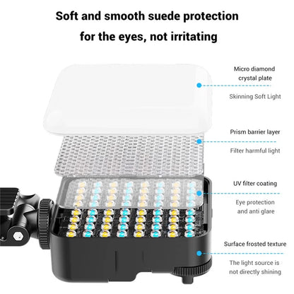 A16 Magnetic RGB Photography Lamp Portable Skin Beauty Live Streaming LED Fill Light for Camera Phone