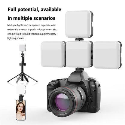 A16 Magnetic RGB Photography Lamp Portable Skin Beauty Live Streaming LED Fill Light for Camera Phone