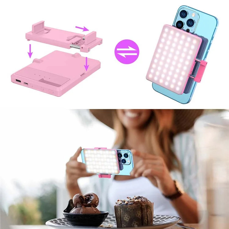 V11SE Portable Phone Laptop Video Conference Lamp Skin Beauty Live Streaming LED Fill Light