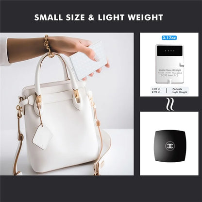 V11SE Portable Phone Laptop Video Conference Lamp Skin Beauty Live Streaming LED Fill Light