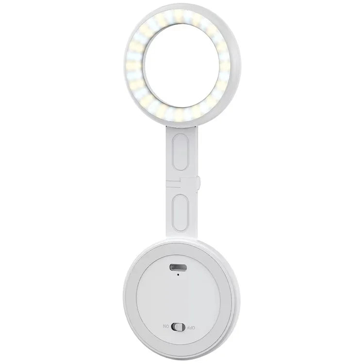 V19 Portable Magnetic Phone Selfie Lamp Round Skin Beauty Live Streaming LED Fill Light