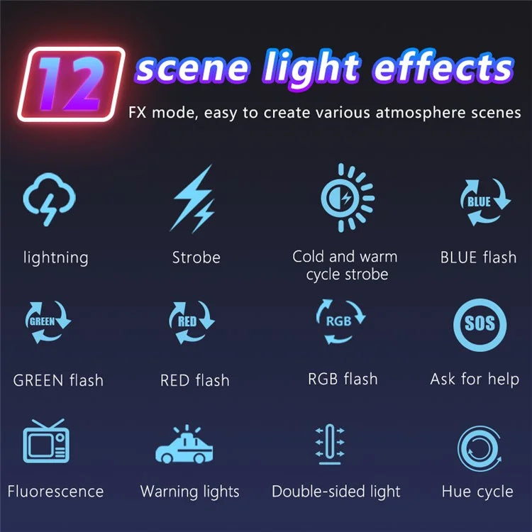 D01 Portable Mini Camera Phone RGB Fill Light Dimmable Photography LED Fill Light