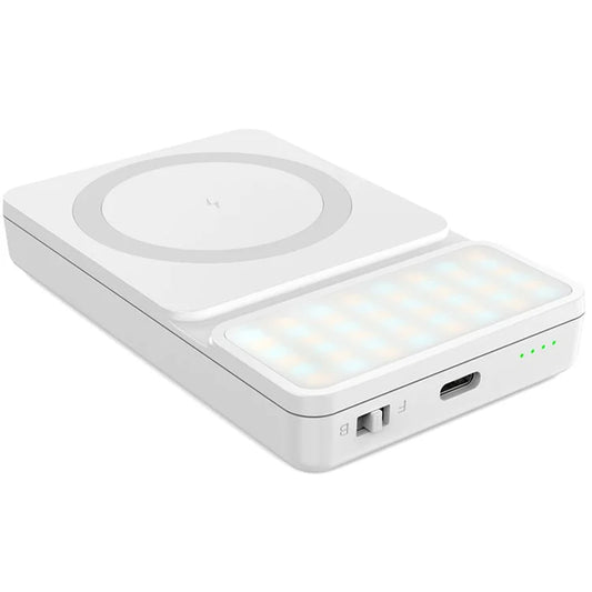 V17 Magnetic Phone Photography Lamp Wireless Charger Rechargeable Live Streaming RGB LED Fill Light