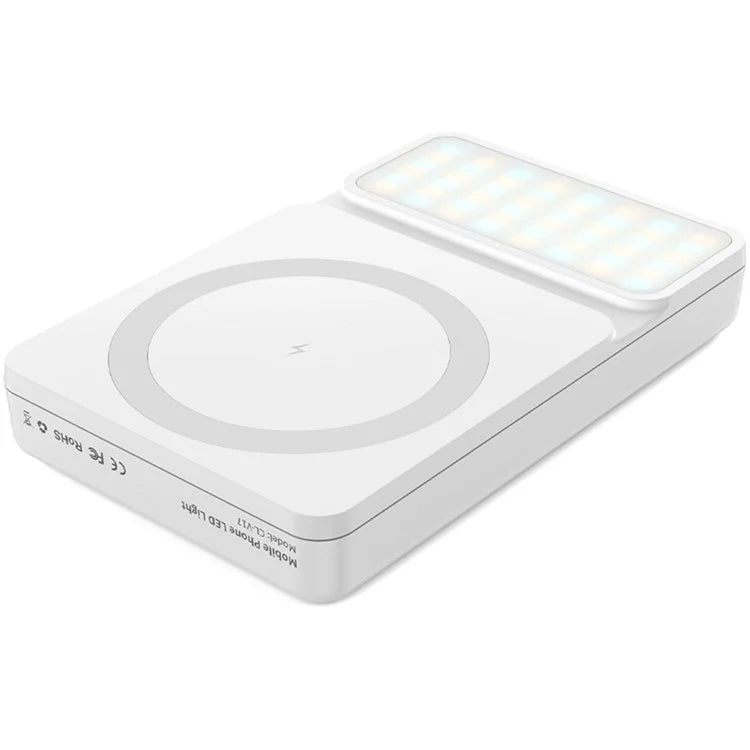 V17 Magnetic Phone Photography Lamp Wireless Charger Rechargeable Live Streaming RGB LED Fill Light