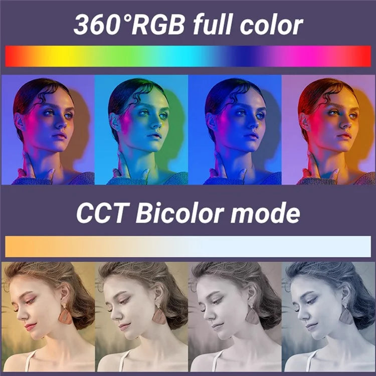 M1SE 0.96-inch TFT Screen Pocket Fill Light 12 Effects RGB Photography Lamp