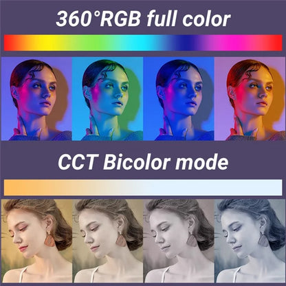 M1SE 0.96-inch TFT Screen Pocket Fill Light 12 Effects RGB Photography Lamp