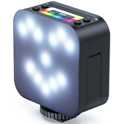 D02 Mini LED Fill Light for Live Broadcast Magnetic Adsorption Pocket RGB Video Lamp