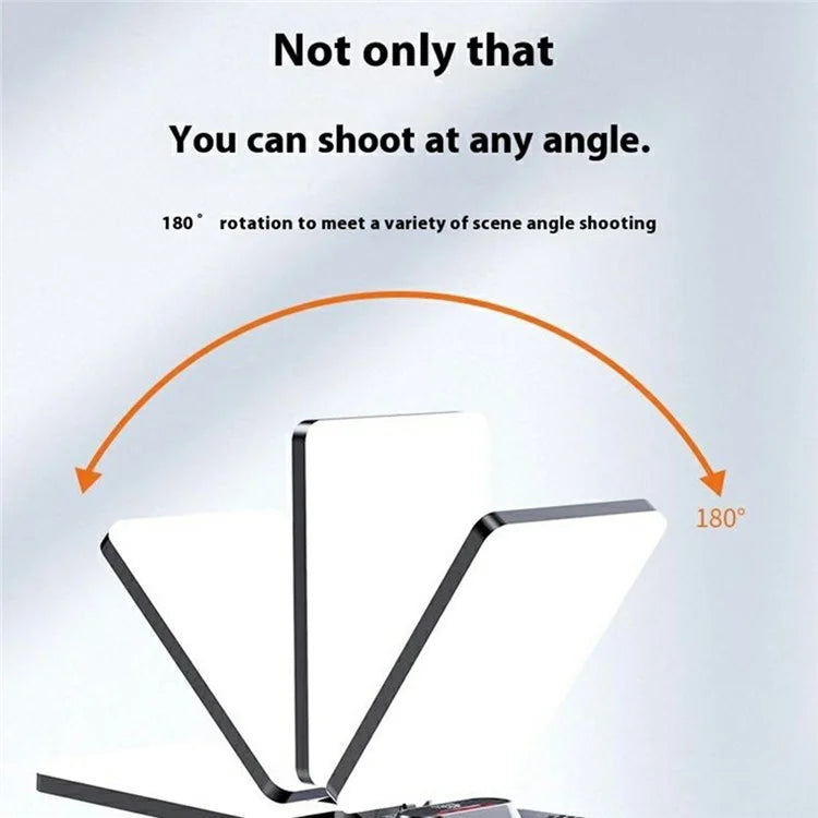 12 inch LED Video Light with Desktop Stand / Phone Holder Soft Panel Fill Light for Vlog Live Streaming