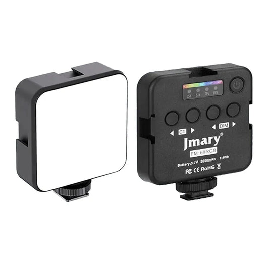 JMARY FM-69RGB Mini RGB Video Light Camera Light Photography Lighting Dimmable Lamp