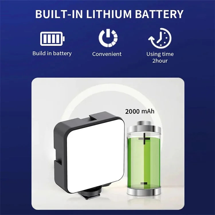 JMARY FM-69RGB Mini RGB Video Light Camera Light Photography Lighting Dimmable Lamp