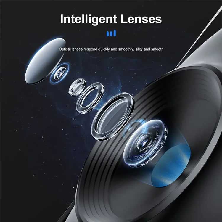 P01 pro 360-Degree Intelligent Tracking Gimbal Camera with Cold Shoe Portable Gimbal Stabilizer