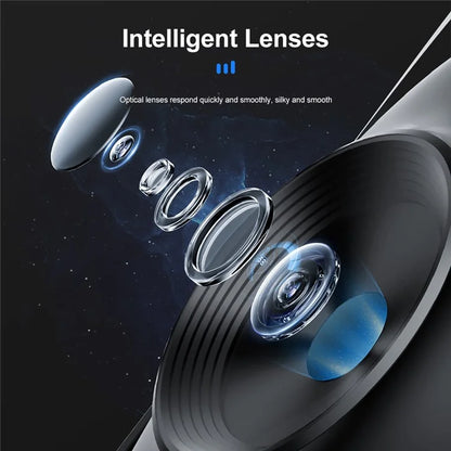 P01 pro 360-Degree Intelligent Tracking Gimbal Camera with Cold Shoe Portable Gimbal Stabilizer