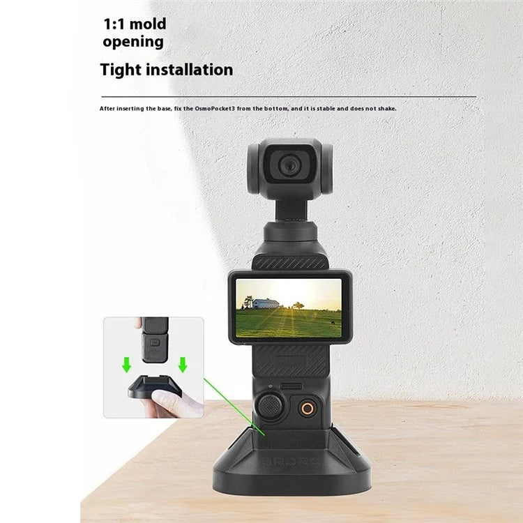 BRDRC Desktop Mount Stand for DJI Osmo Pocket 3 Stable Holder for Live Streaming