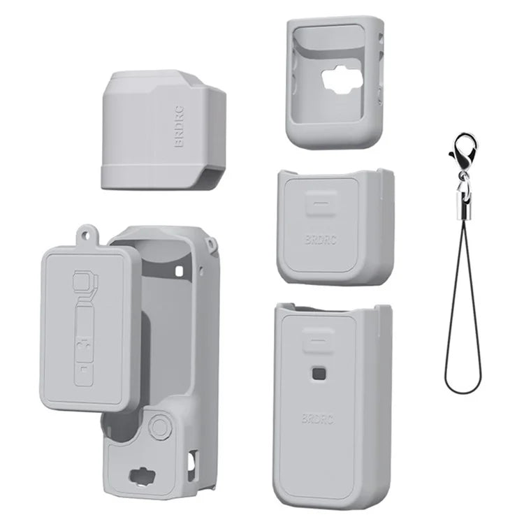 BRDRC For DJI Osmo Pocket 3 Silicone Case Set Lens Cover and Screen Cover Accessories