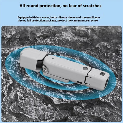 BRDRC For DJI Osmo Pocket 3 Silicone Case Set Lens Cover and Screen Cover Accessories