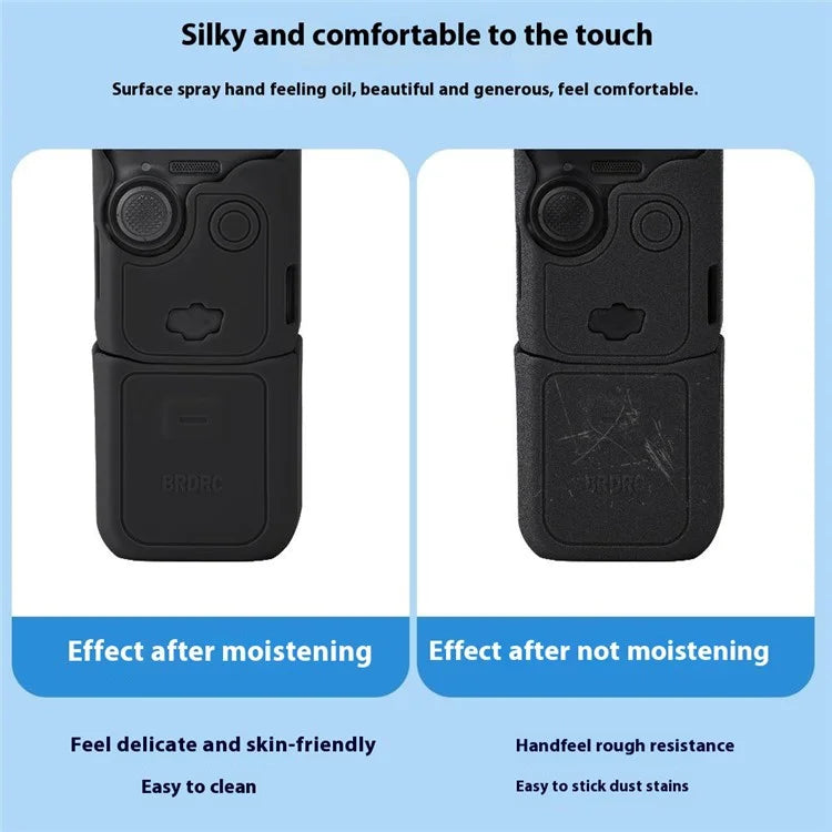 BRDRC For DJI Osmo Pocket 3 Silicone Case Set Lens Cover and Screen Cover Accessories