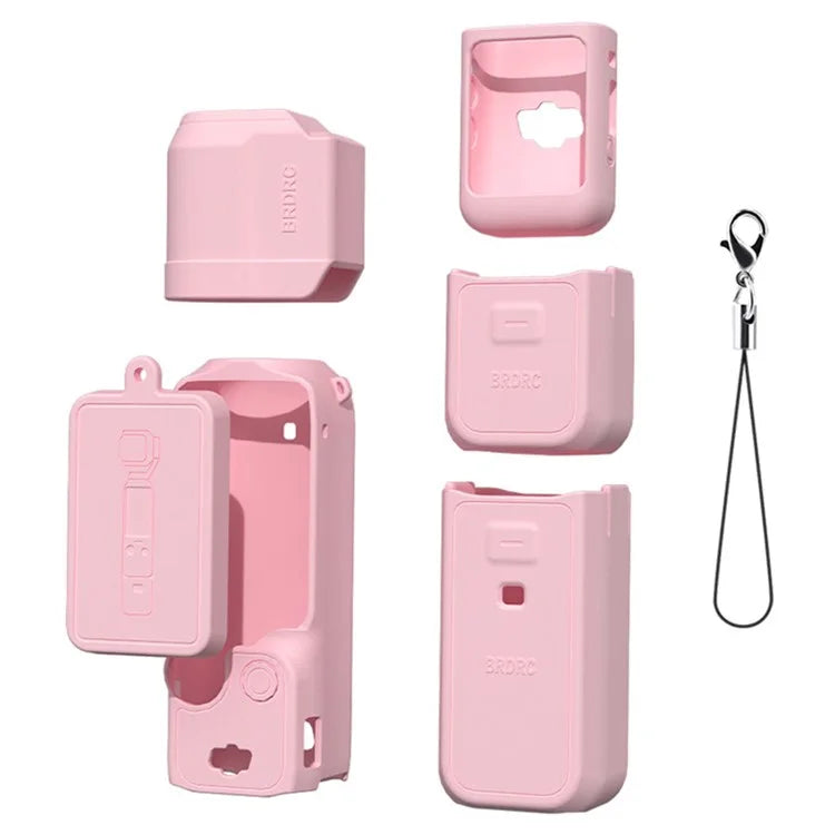 BRDRC For DJI Osmo Pocket 3 Silicone Case Set Lens Cover and Screen Cover Accessories