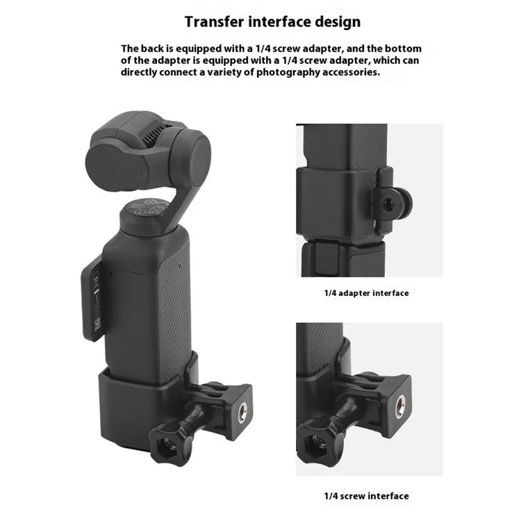 BRDRC Protective Cage for DJI Osmo Pocket 3 Expansion Adapter Mount Camera Accessory