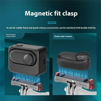 FLYMILE Camera Mount Adapter for Insta360 GO3 / GO3S Magnetic Quick Release Bracket Camera Accessories