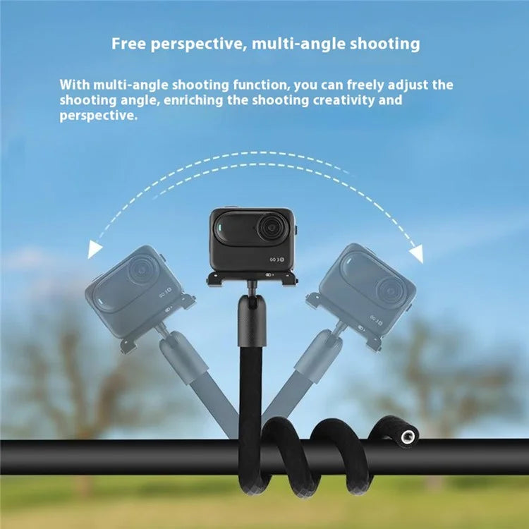 FLYMILE Flexible Octopus Mount for DJI Osmo Pocket 3 / Insta360 GO 3S / X3 / Ace Pro Adjustable Stand