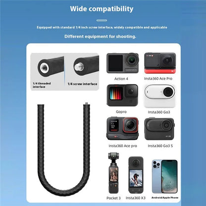 FLYMILE Flexible Octopus Mount for DJI Osmo Pocket 3 / Insta360 GO 3S / X3 / Ace Pro Adjustable Stand