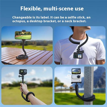 FLYMILE Flexible Octopus Mount for DJI Osmo Pocket 3 / Insta360 GO 3S / X3 / Ace Pro Adjustable Stand