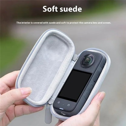 BRDRC For Insta360 X3 / One X2 / One X Action Camera Storage Case PU Protective Bag