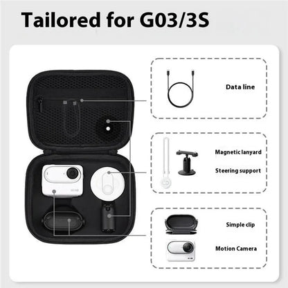 FLYMILE For Insta360 GO 3S / GO 3 Storage Case Camera and Accessories Carrying Bag