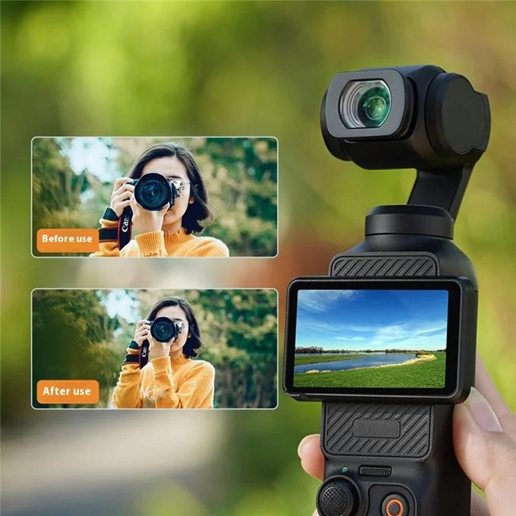 BRDRC For DJI Osmo Pocket 3 Wide-Angle Lens Optical Glass Ultra Wide Angle Camera Lens Filter