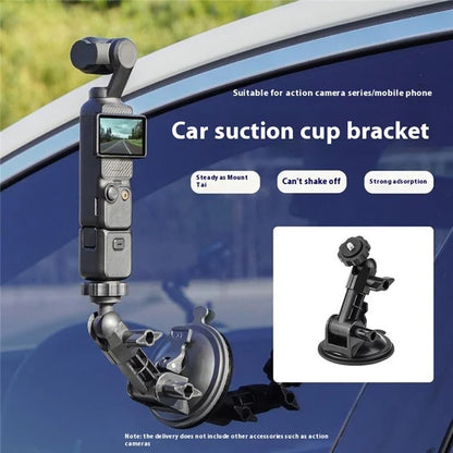 BRDRC For DJI Osmo Pocket 3 Suction Cup Mount Holder Car Sport Camera Bracket