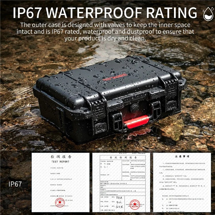 STARTRC 1142938 For Insta360 X4 Double Layer Camera Carrying Case Waterproof Storage Box with Shoulder Strap