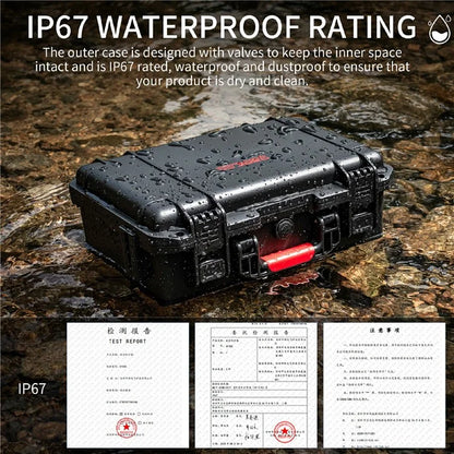 STARTRC 1142938 For Insta360 X4 Double Layer Camera Carrying Case Waterproof Storage Box with Shoulder Strap