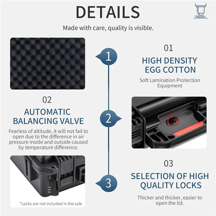 STARTRC 1142938 For Insta360 X4 Double Layer Camera Carrying Case Waterproof Storage Box with Shoulder Strap